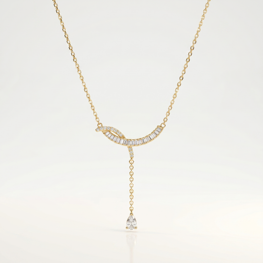 Elara Curve Drop Necklace