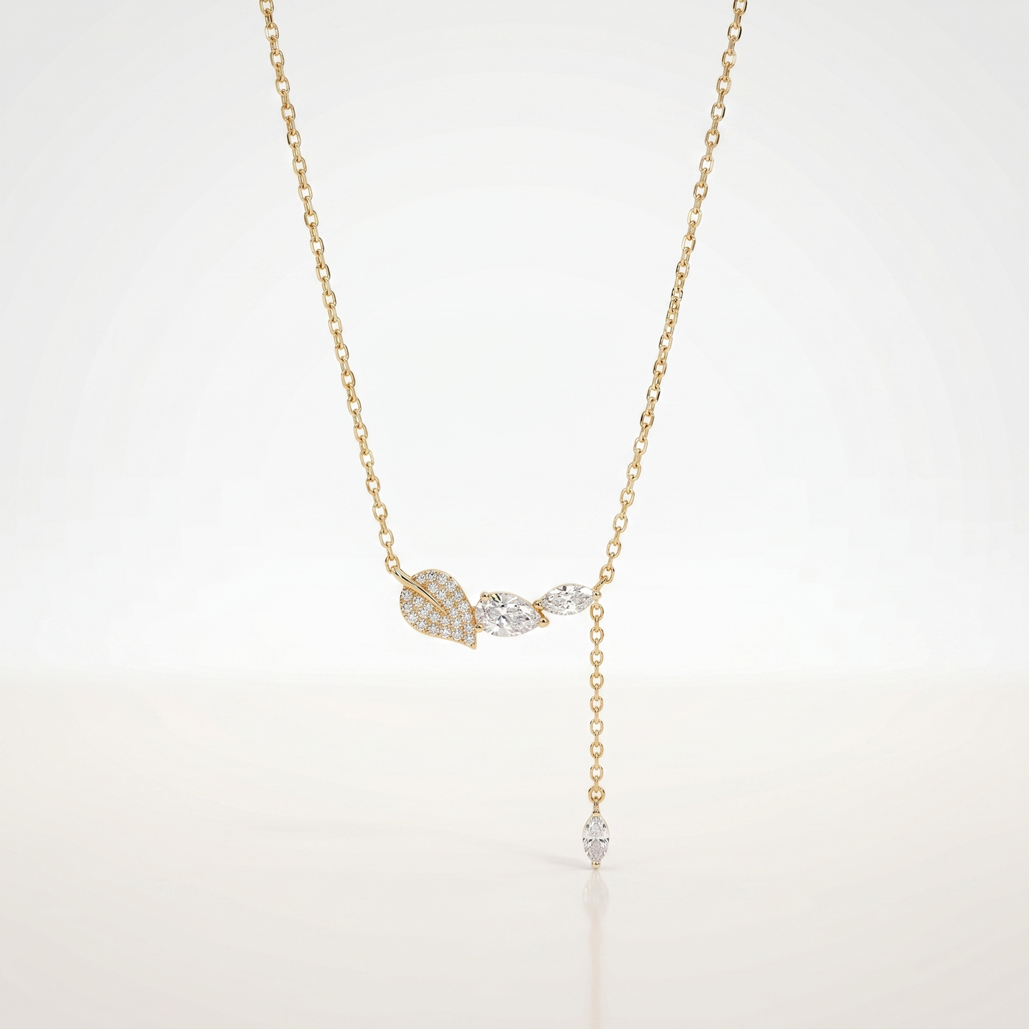 Whispering Leaf Cascade Necklace