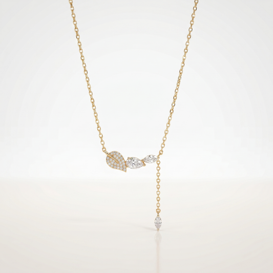 Whispering Leaf Cascade Necklace