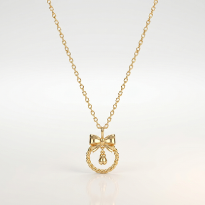 Enchanted Bow Charm Necklace