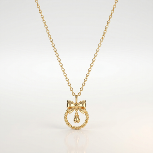 Enchanted Bow Charm Necklace