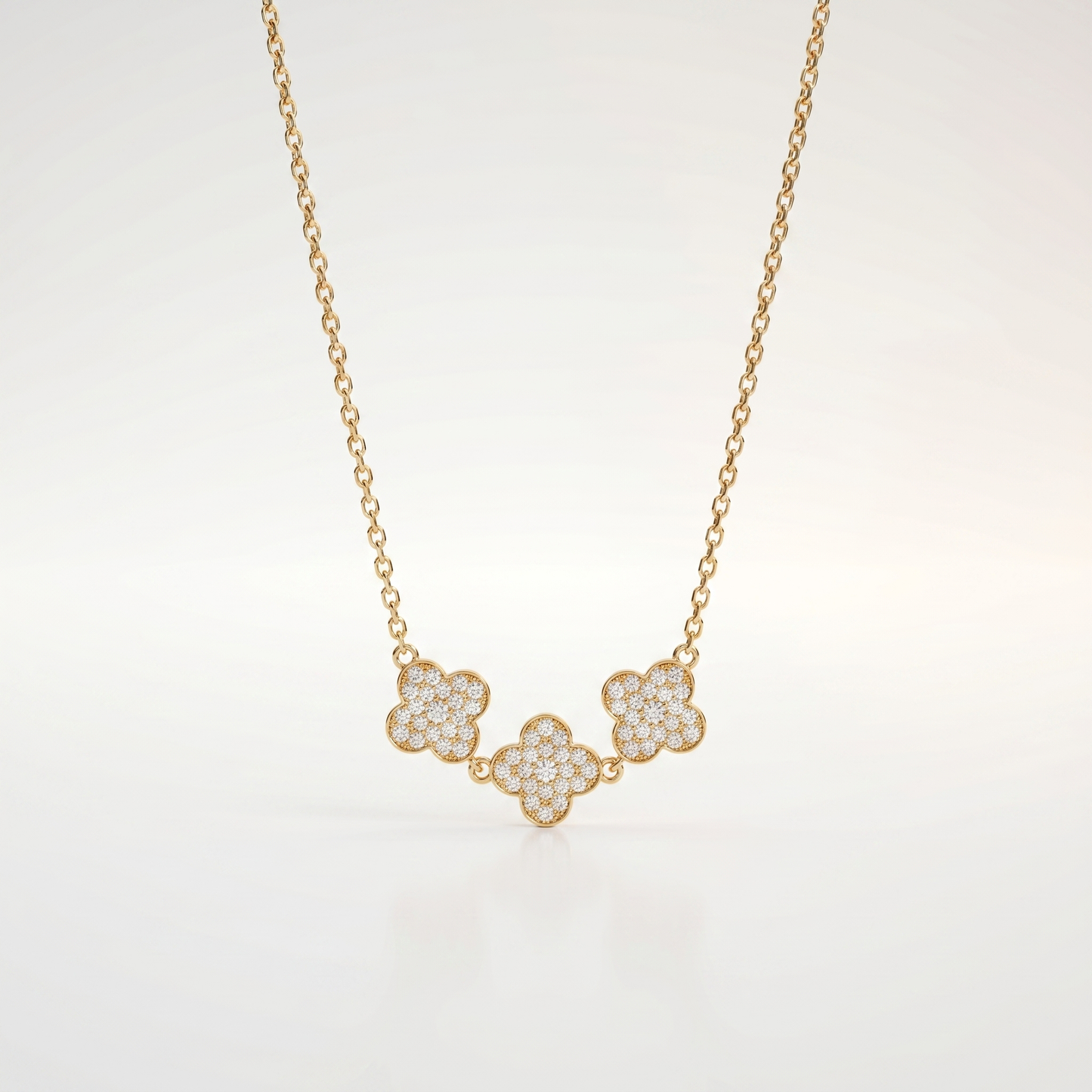 Triple Gleam Clover Chain