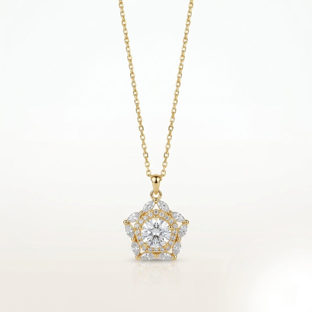Radiant Crown Necklace