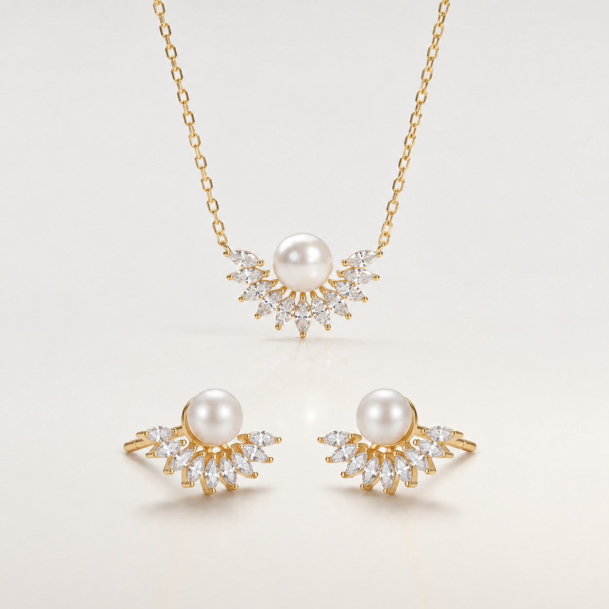 Aurelia Pearl Crown Set