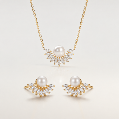 Aurelia Pearl Crown Set