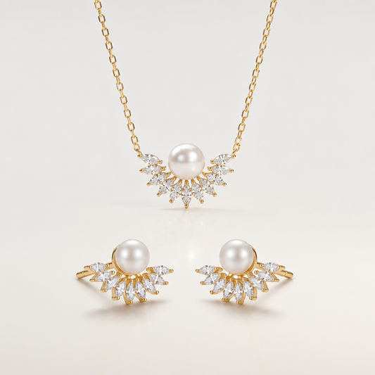 Aurelia Pearl Crown Set