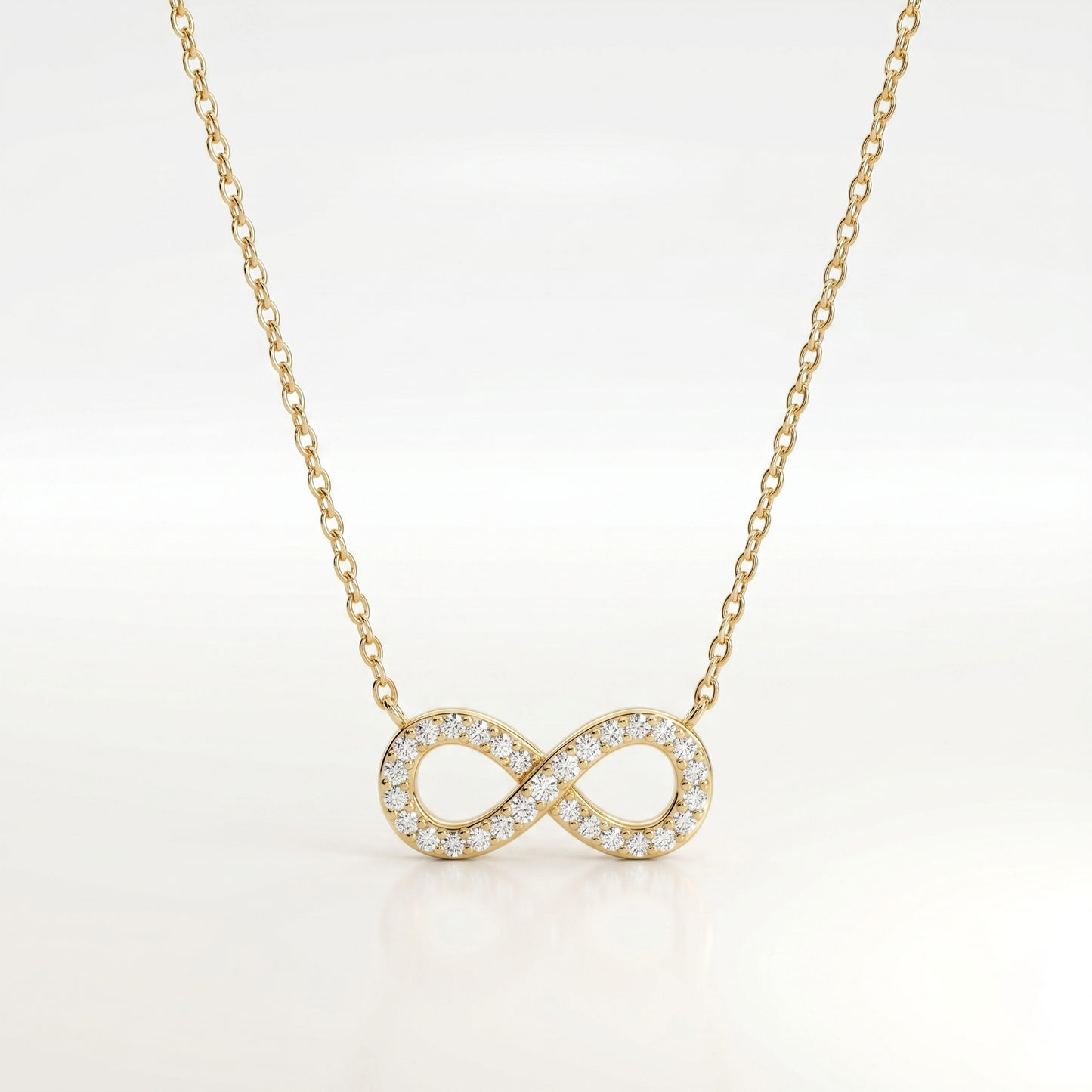 Eternal Spark Diamond Infinity Necklace