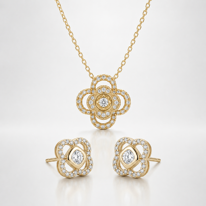 Aurelia Pearl & Gilded Leaf Set