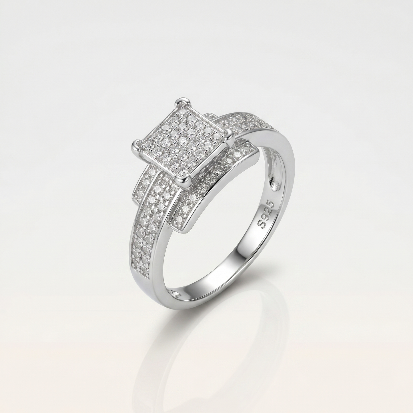 Square Halo Ring