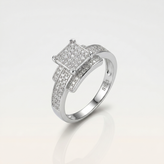 Square Halo Ring