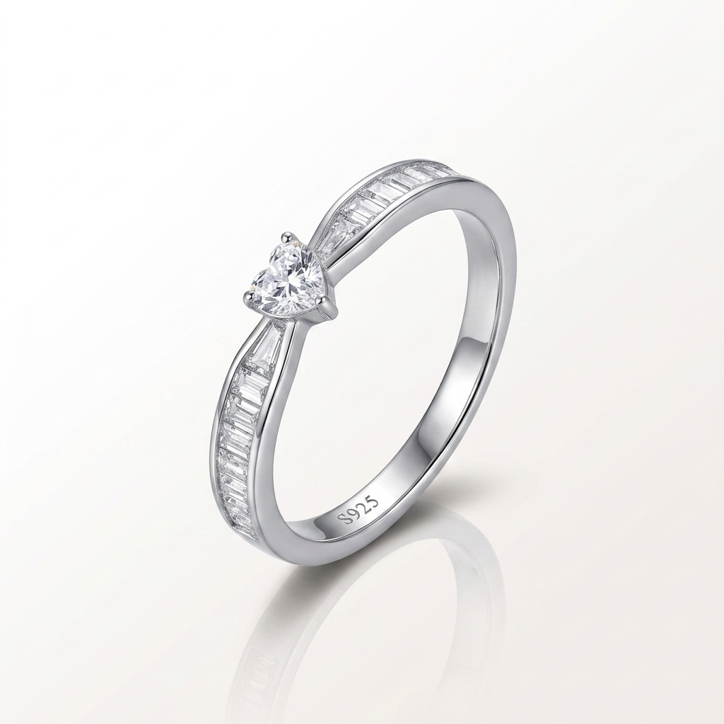 Celeste Heart-Cut Promise Ring