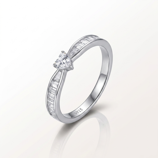 Celeste Heart-Cut Promise Ring