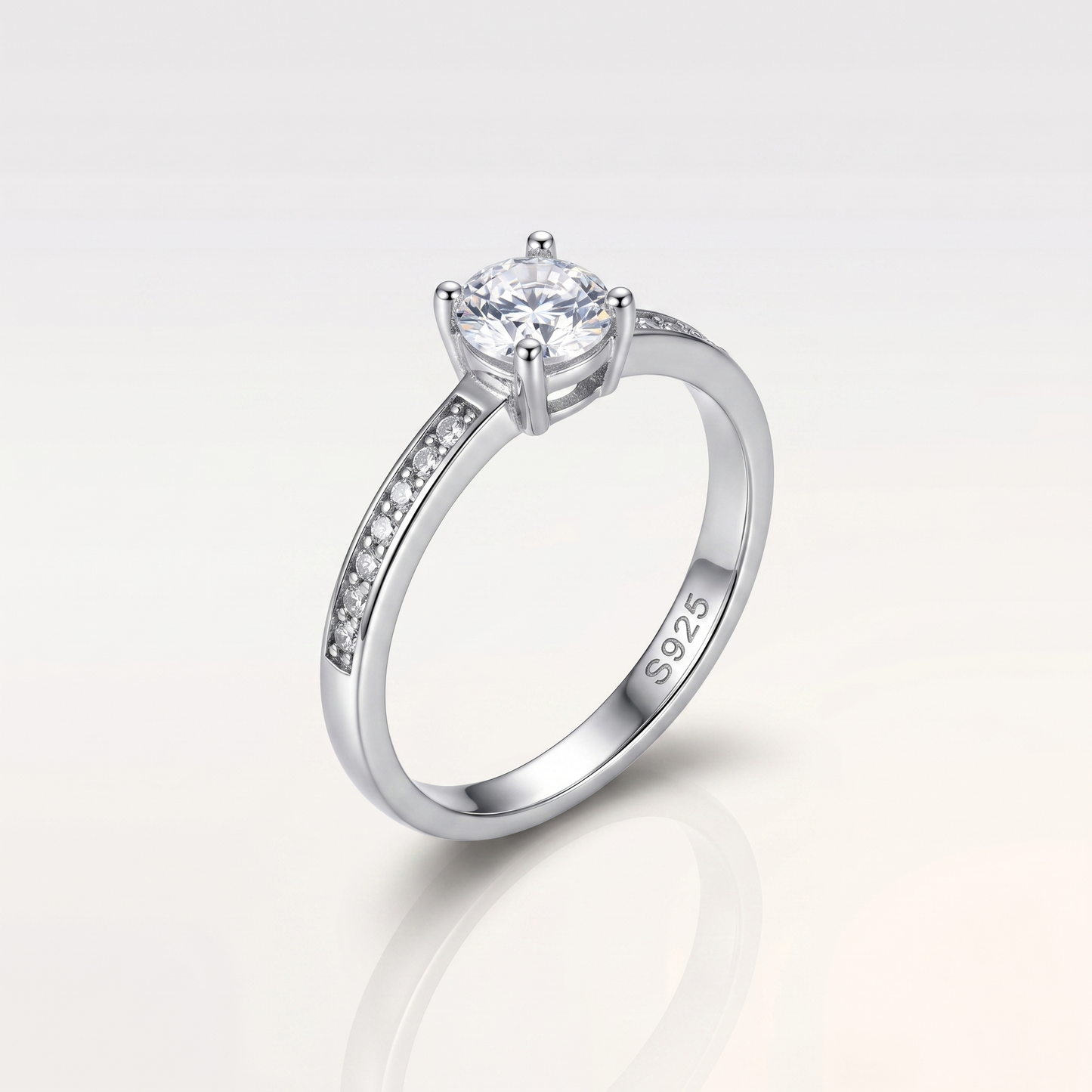 Aurora Radiant Solitaire Ring