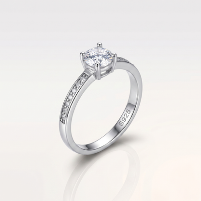 Aurora Radiant Solitaire Ring