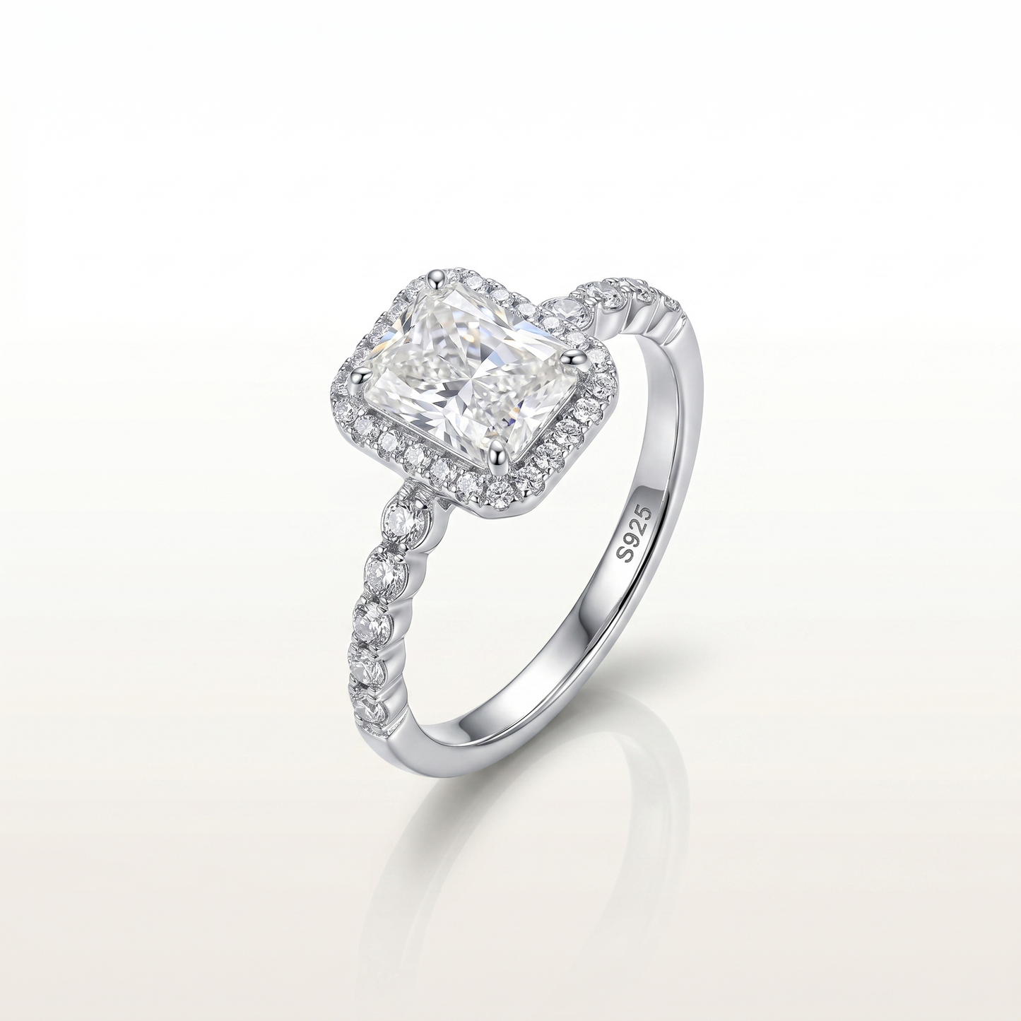 White Flame Radiant Grace Ring