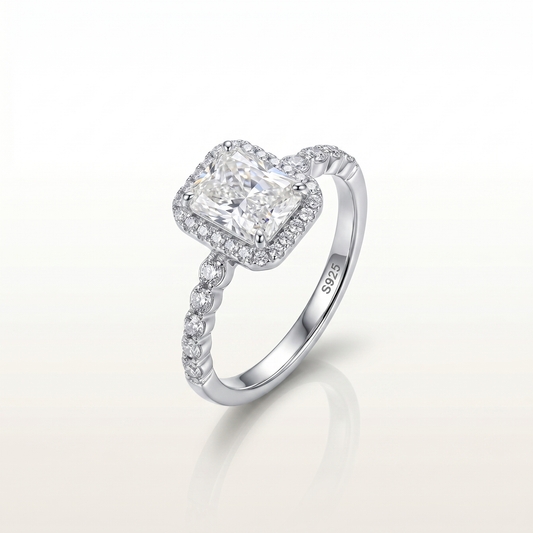 White Flame Radiant Grace Ring