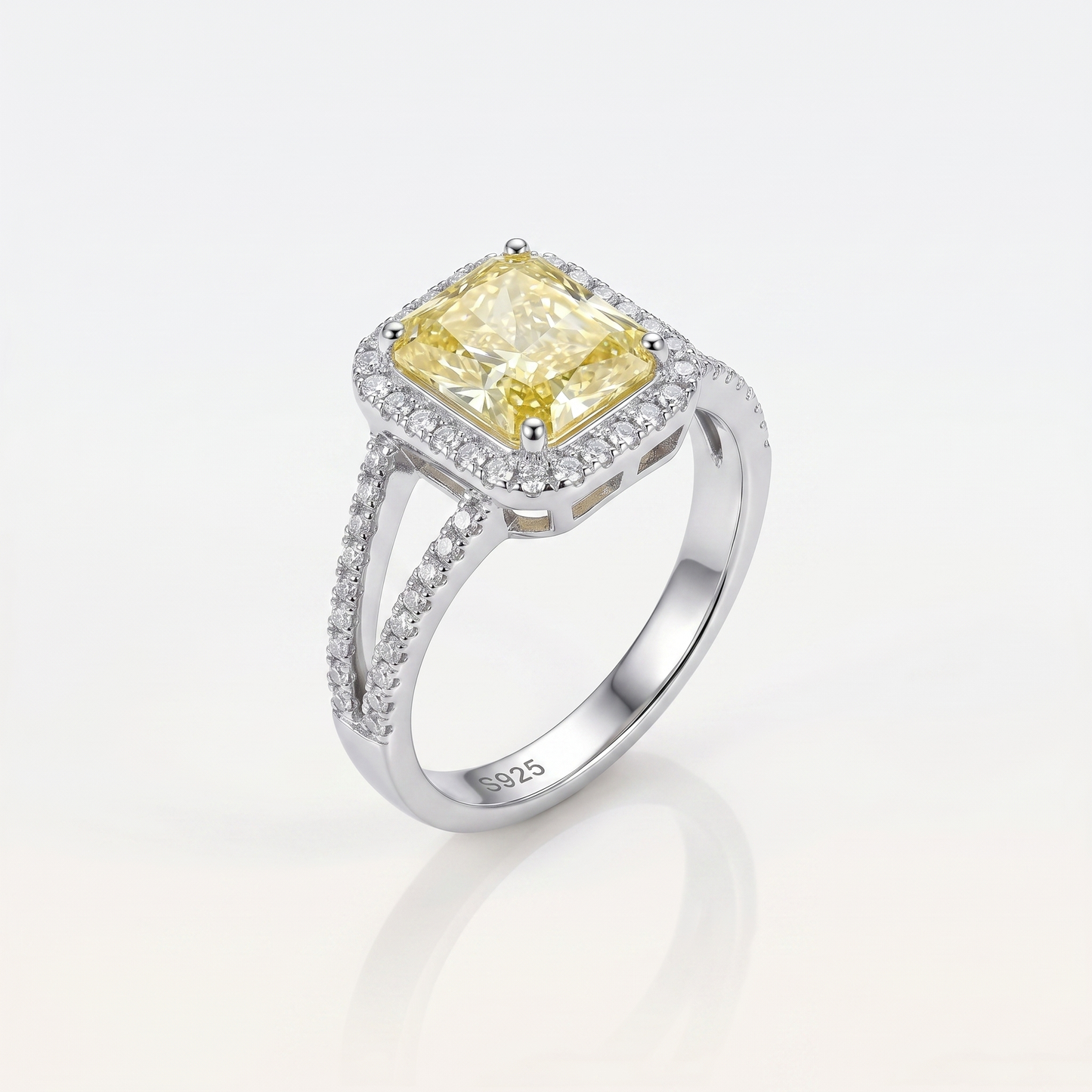 Radiant Yellow Twilight Ember Ring