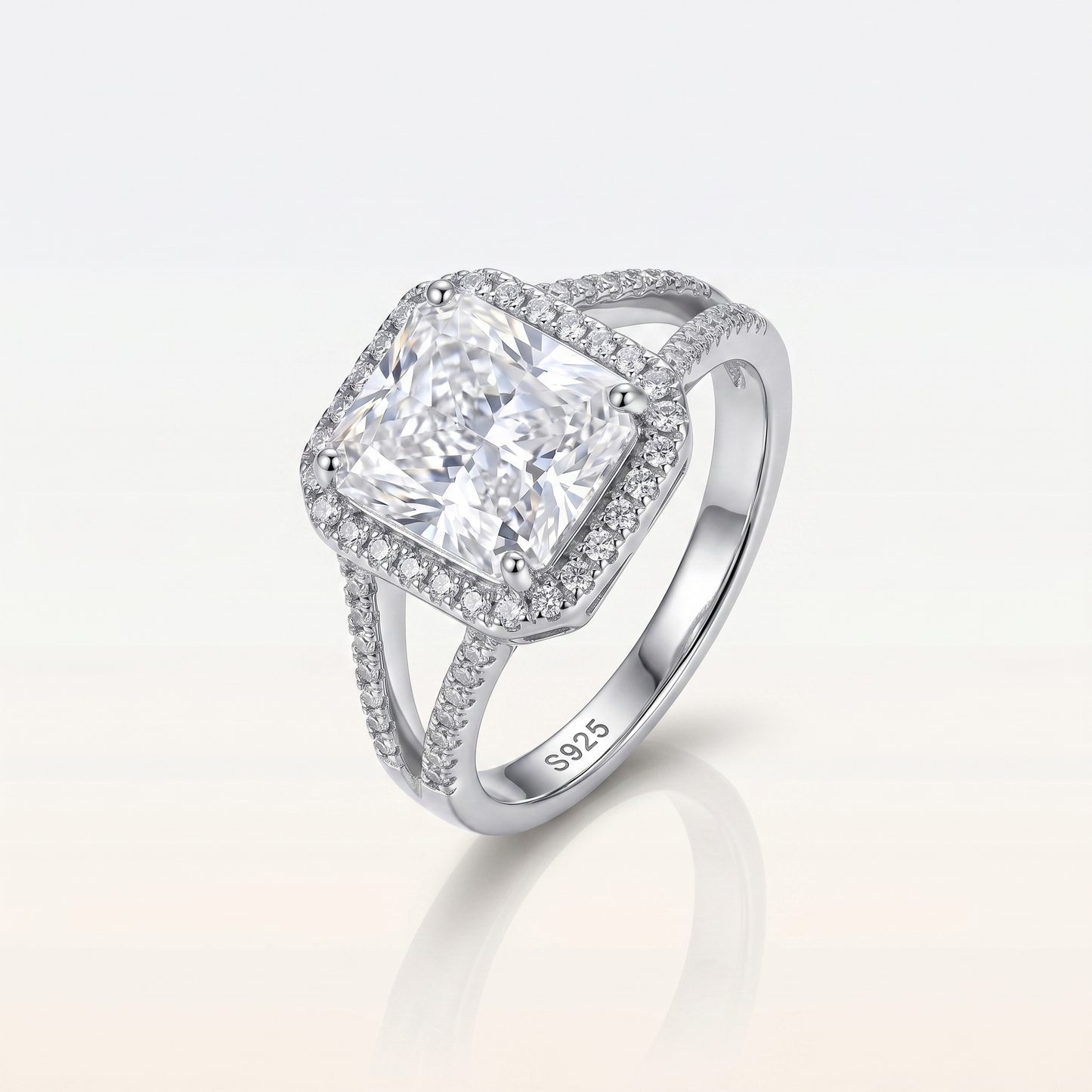 Dusky Grey Twilight Ember Ring