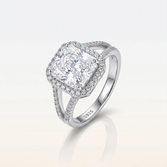 Dusky Grey Twilight Ember Ring