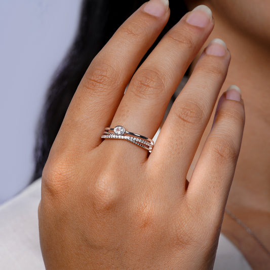 Grace Diamond Trio Ring Set