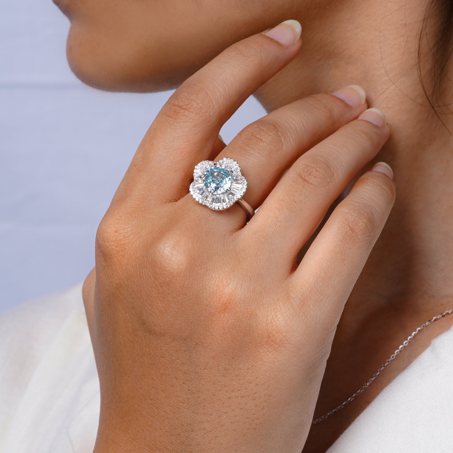 Bloom Aquamarine Ring
