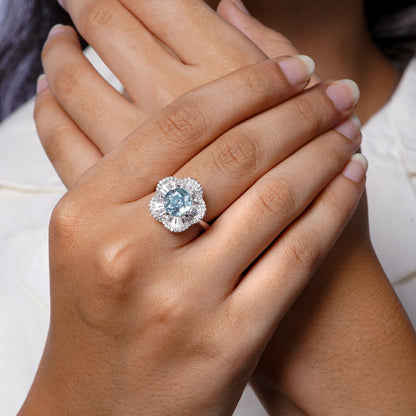 Bloom Aquamarine Ring