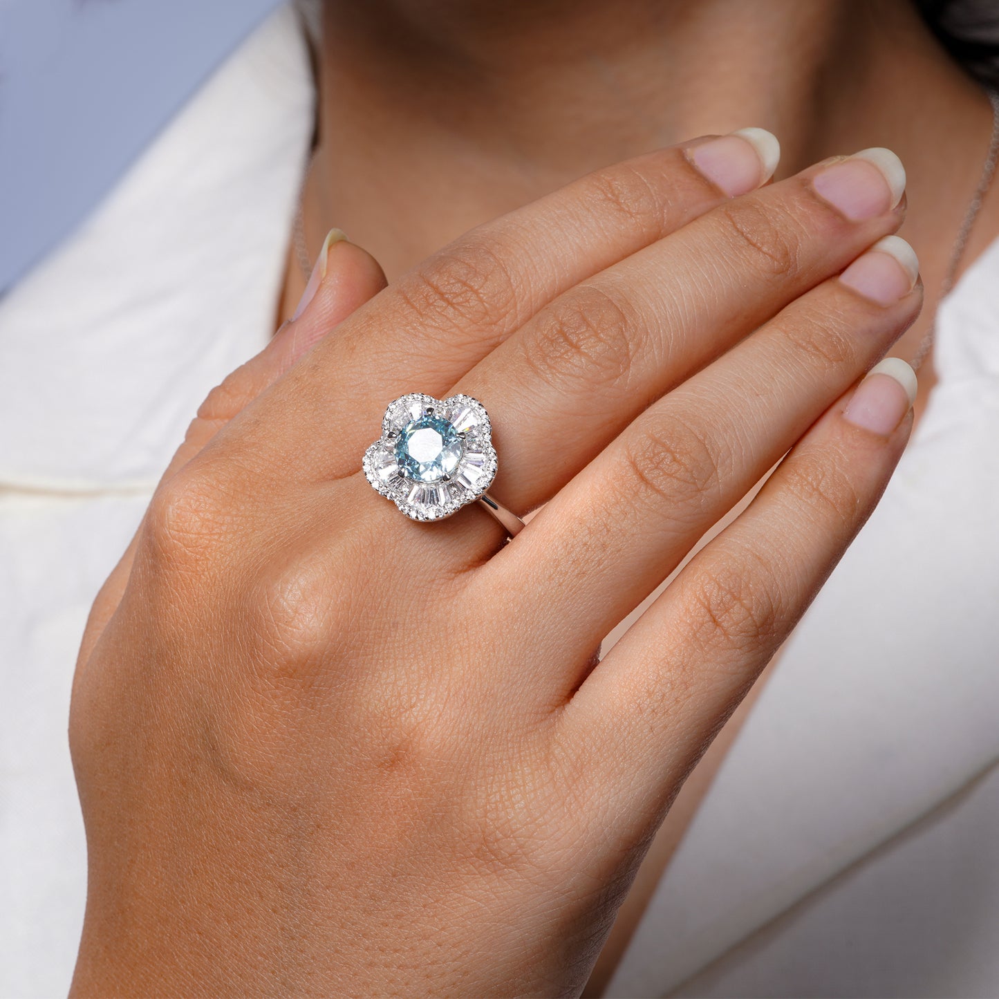 Bloom Aquamarine Ring