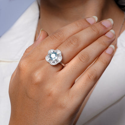 Bloom Aquamarine Ring