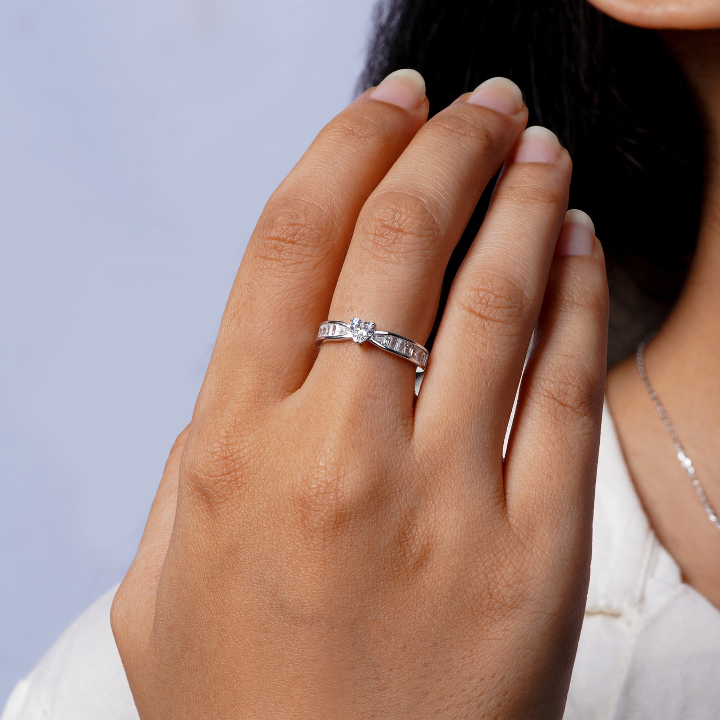Celeste Heart-Cut Promise Ring