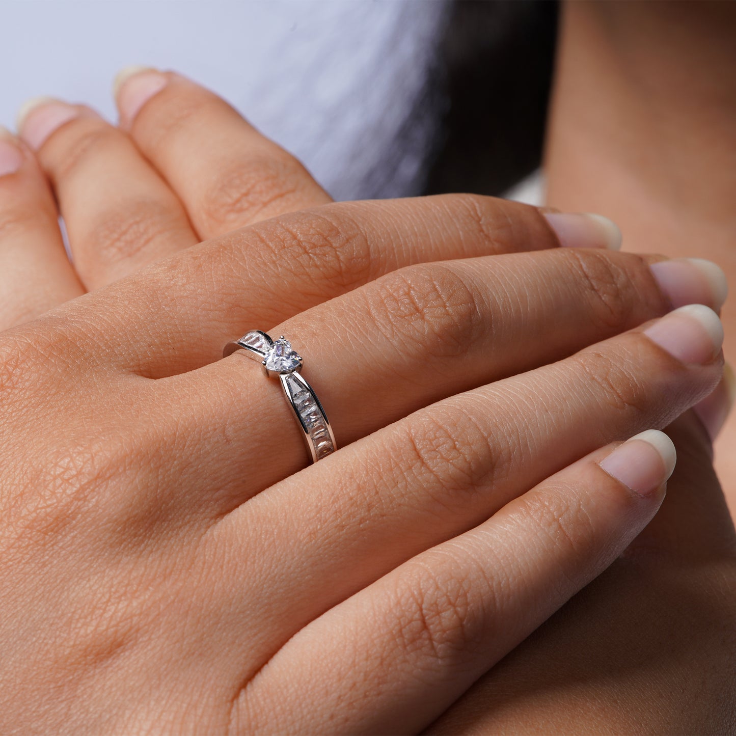 Celeste Heart-Cut Promise Ring