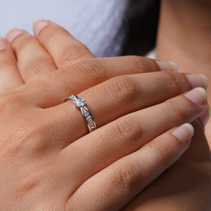 Celeste Heart-Cut Promise Ring