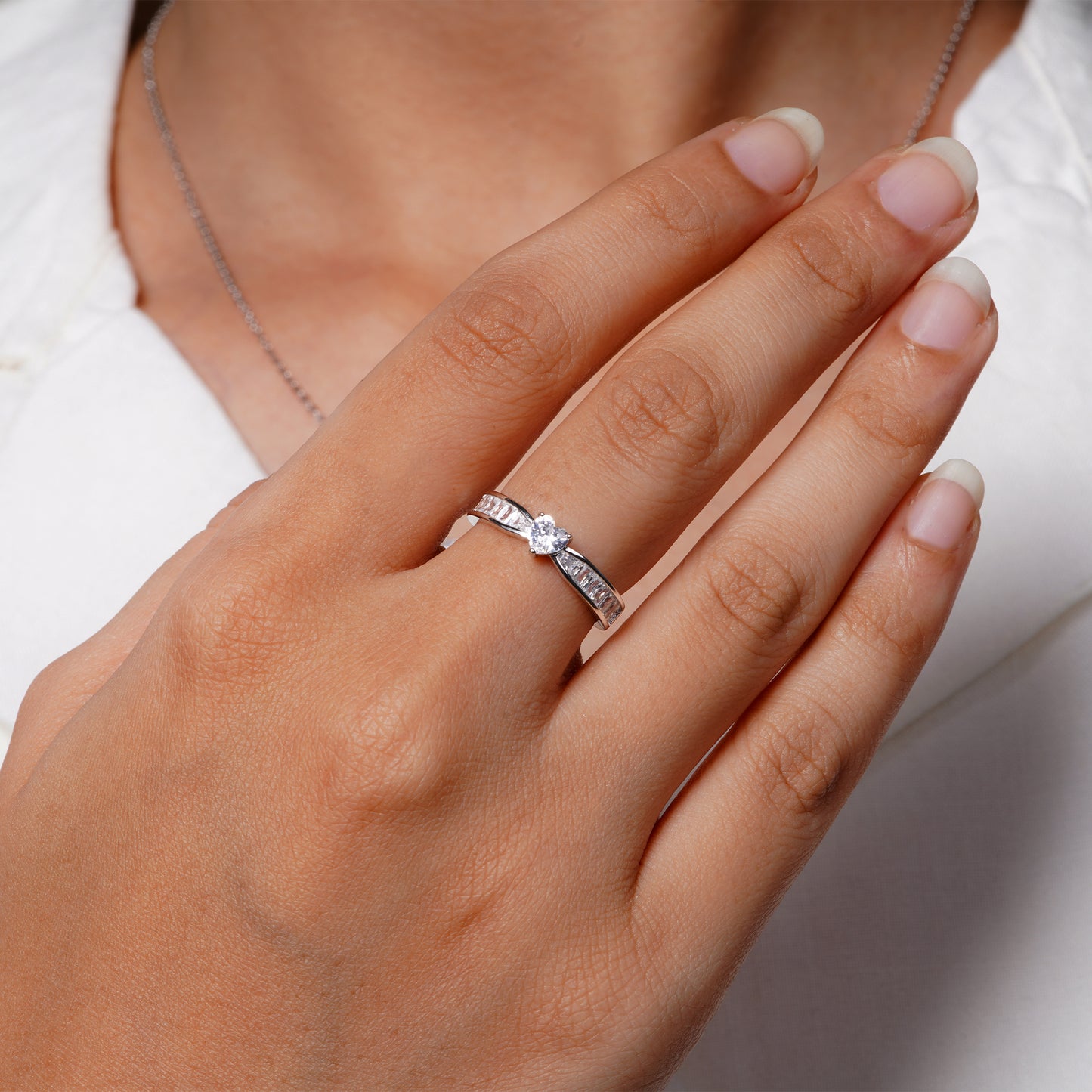 Celeste Heart-Cut Promise Ring
