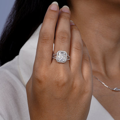 Dusky Grey Twilight Ember Ring
