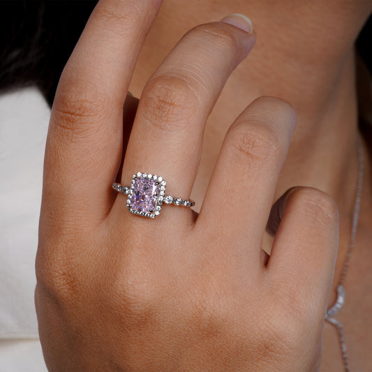 Orchid Gleam Radiant Grace Ring