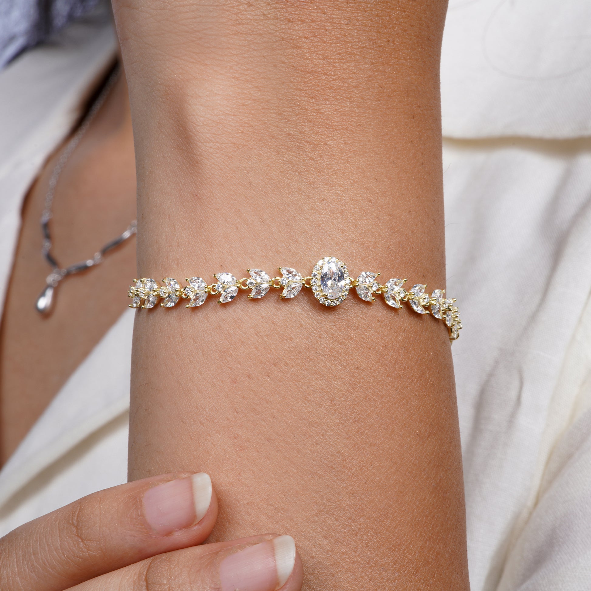 Buy Aurora Leaf-Cut Statement Bracelet online