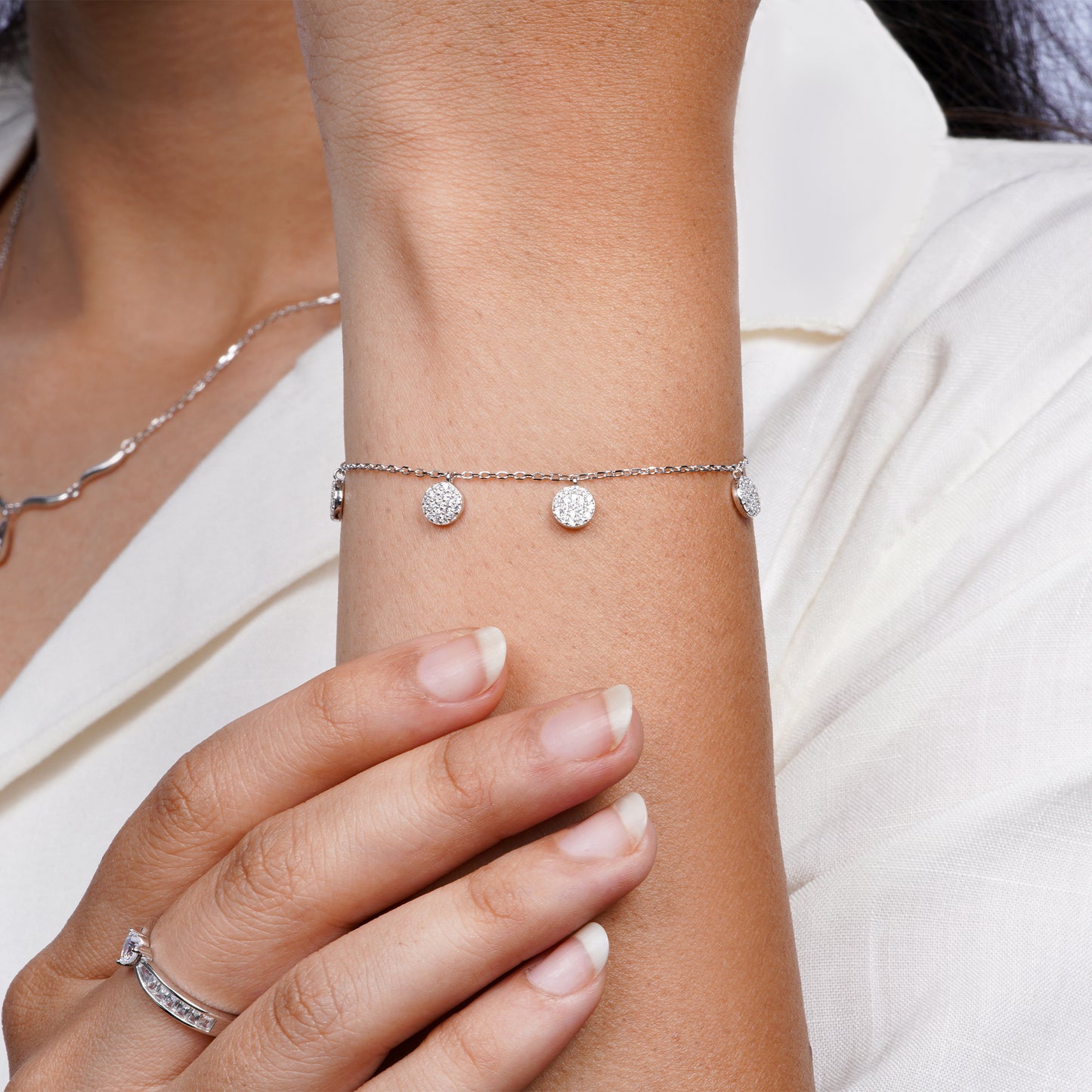 Lustre Halo Drop Bracelet