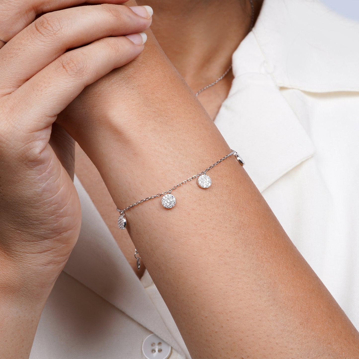 Lustre Halo Drop Bracelet