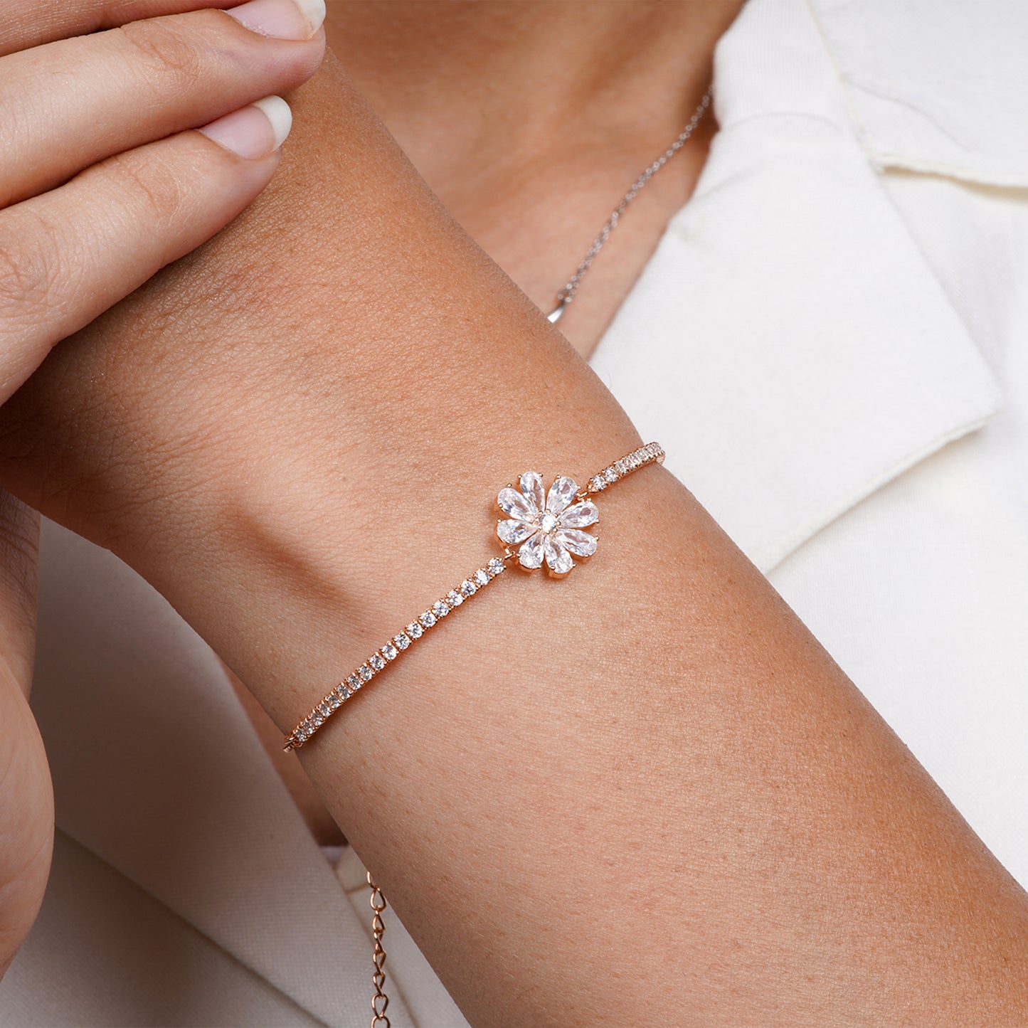 Blossom Shine CZ Bracelet

