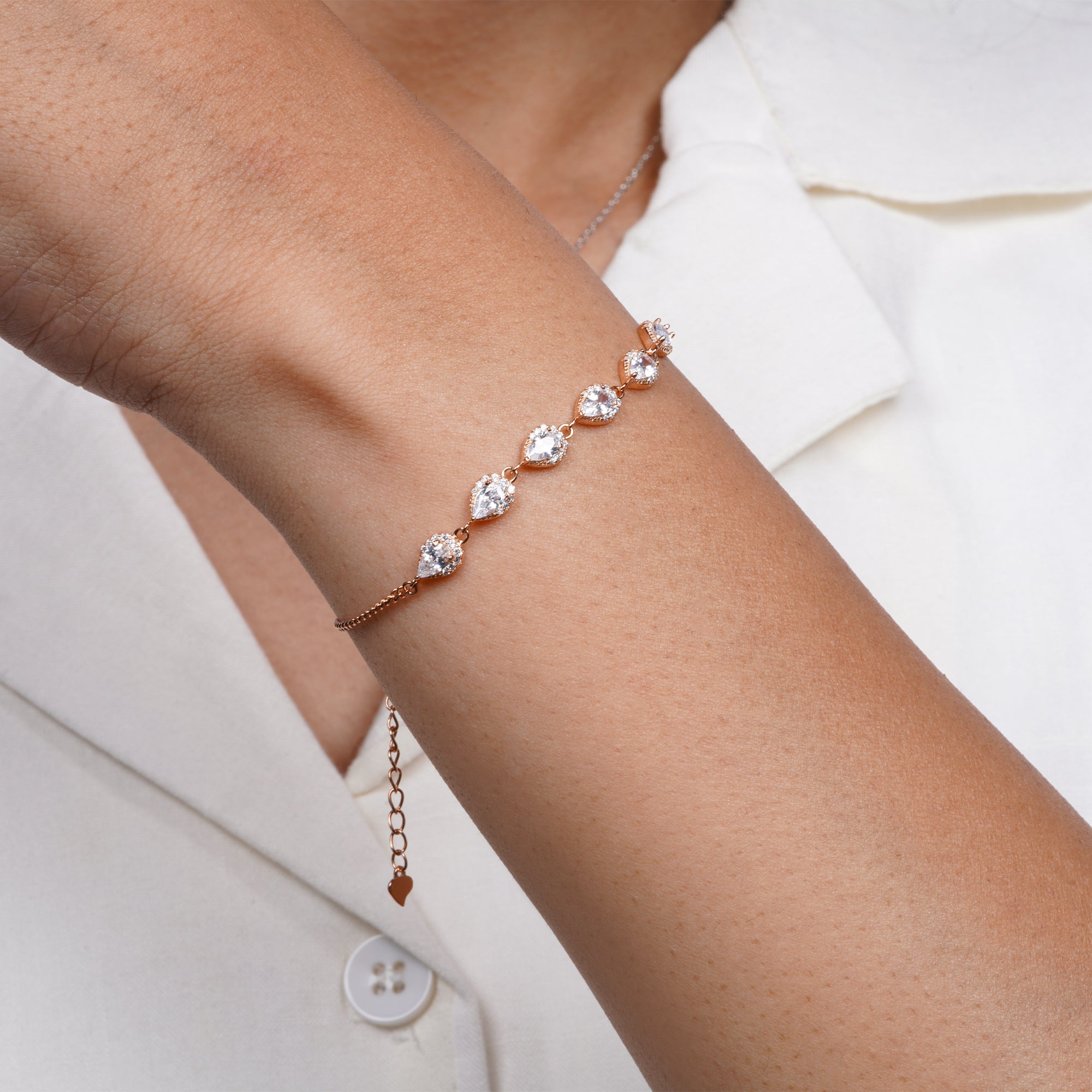 Elysian Teardrop Elegance Bracelet