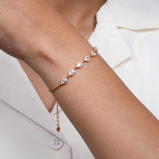 Elysian Teardrop Elegance Bracelet