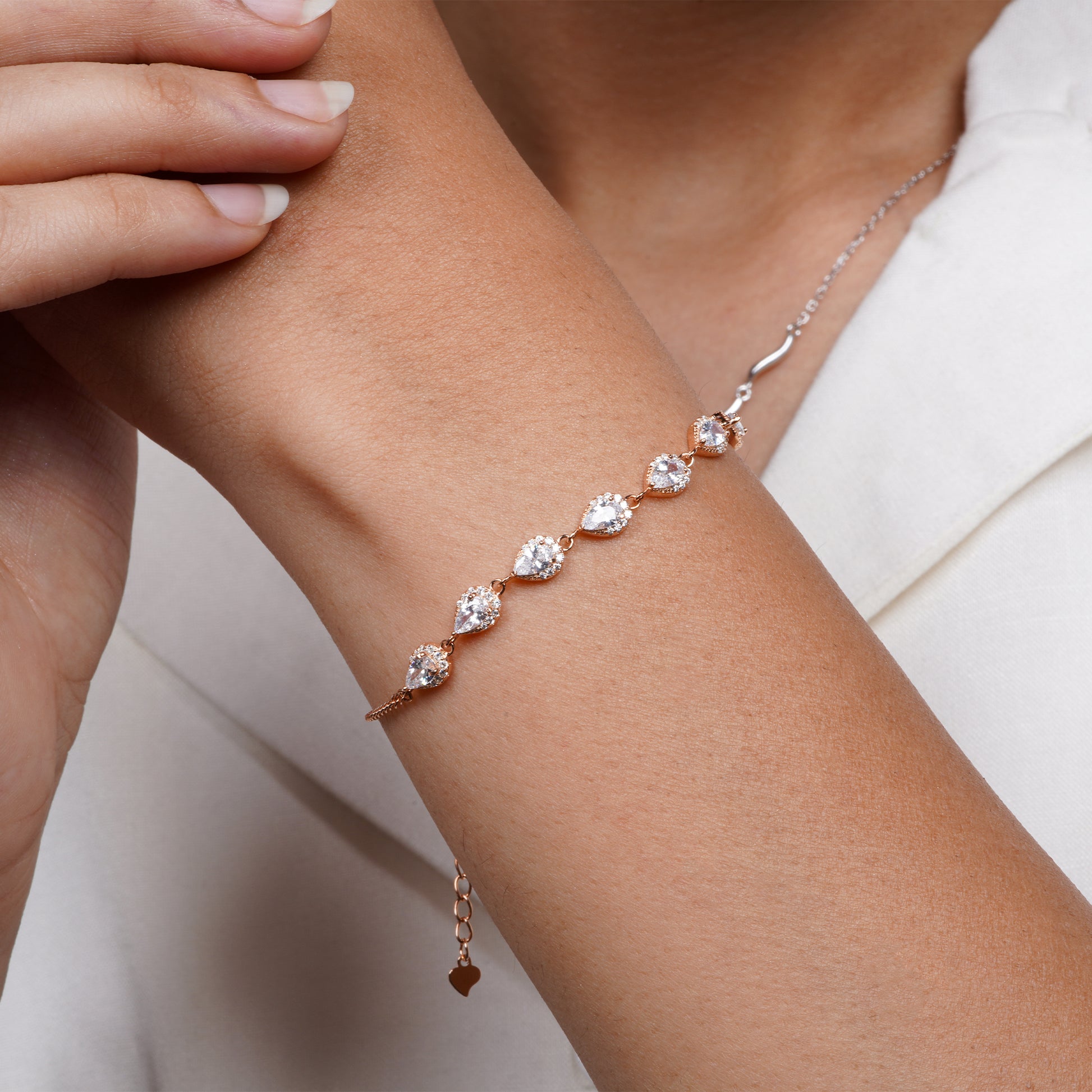 Elysian Teardrop Elegance Bracelet

