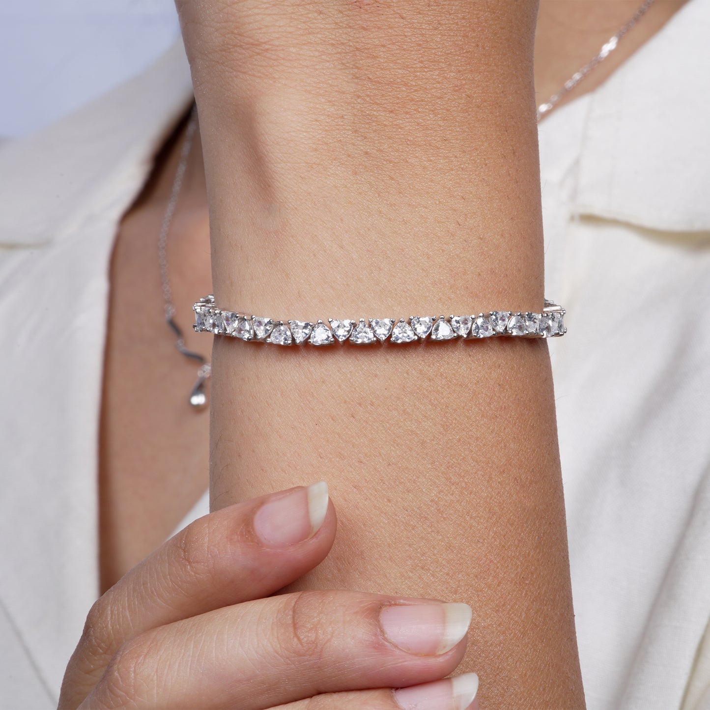 Tennis Heart Gleam Bracelet