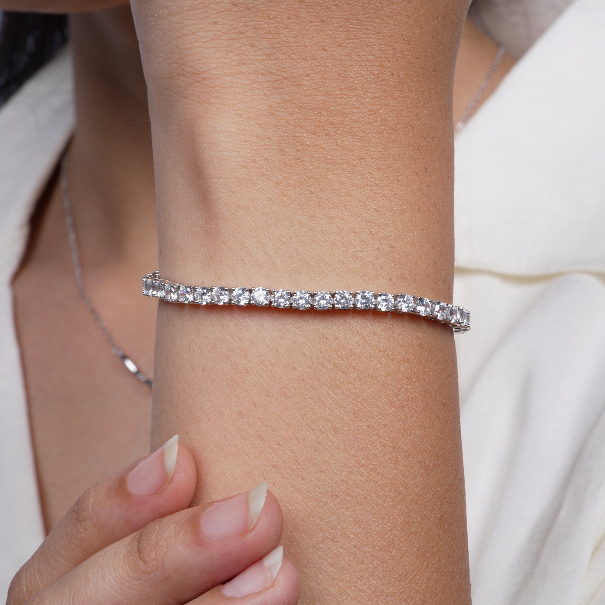 Tennis Radiant Charm Bracelet