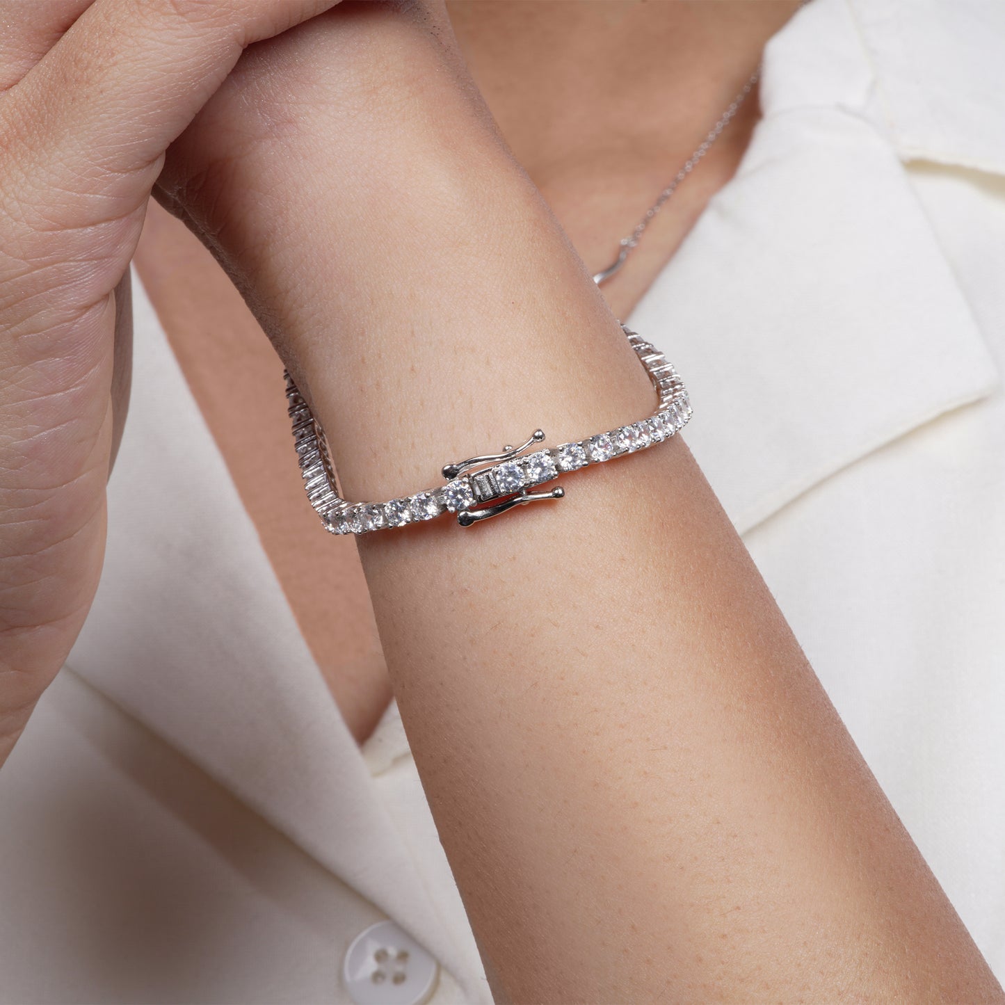 Tennis Radiant Charm Bracelet