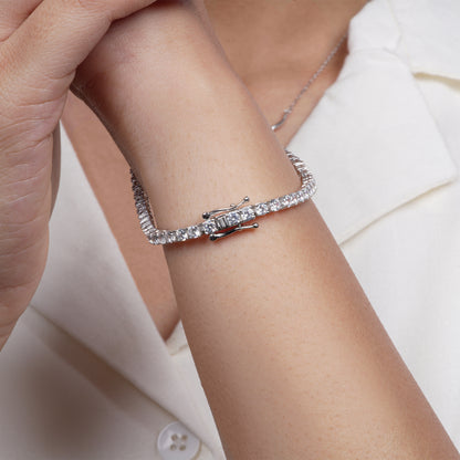 Tennis Radiant Charm Bracelet