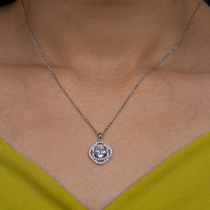 Luna Orbit Halo Necklace