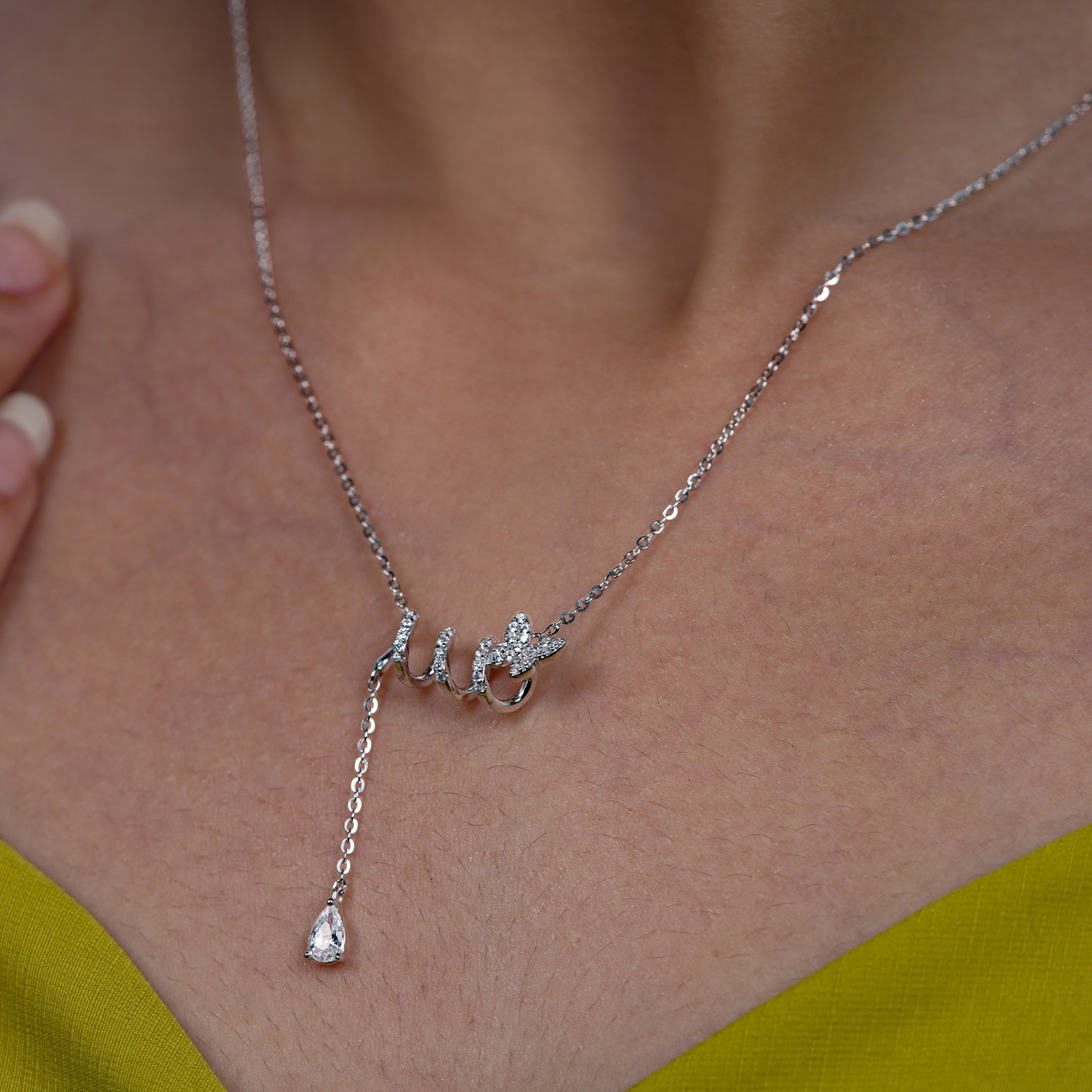 Whispering Bloom Spiral Pendant Necklace