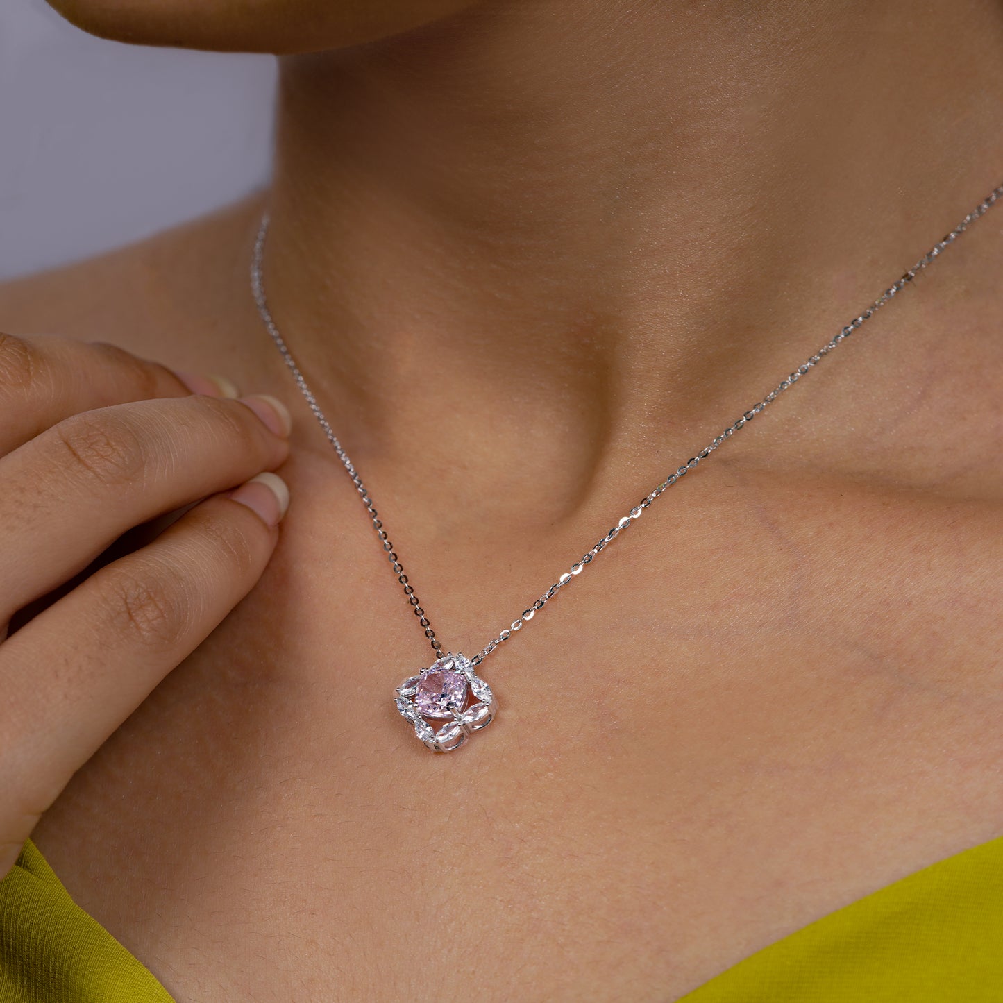 Celestia Teardrop Bloom Necklace