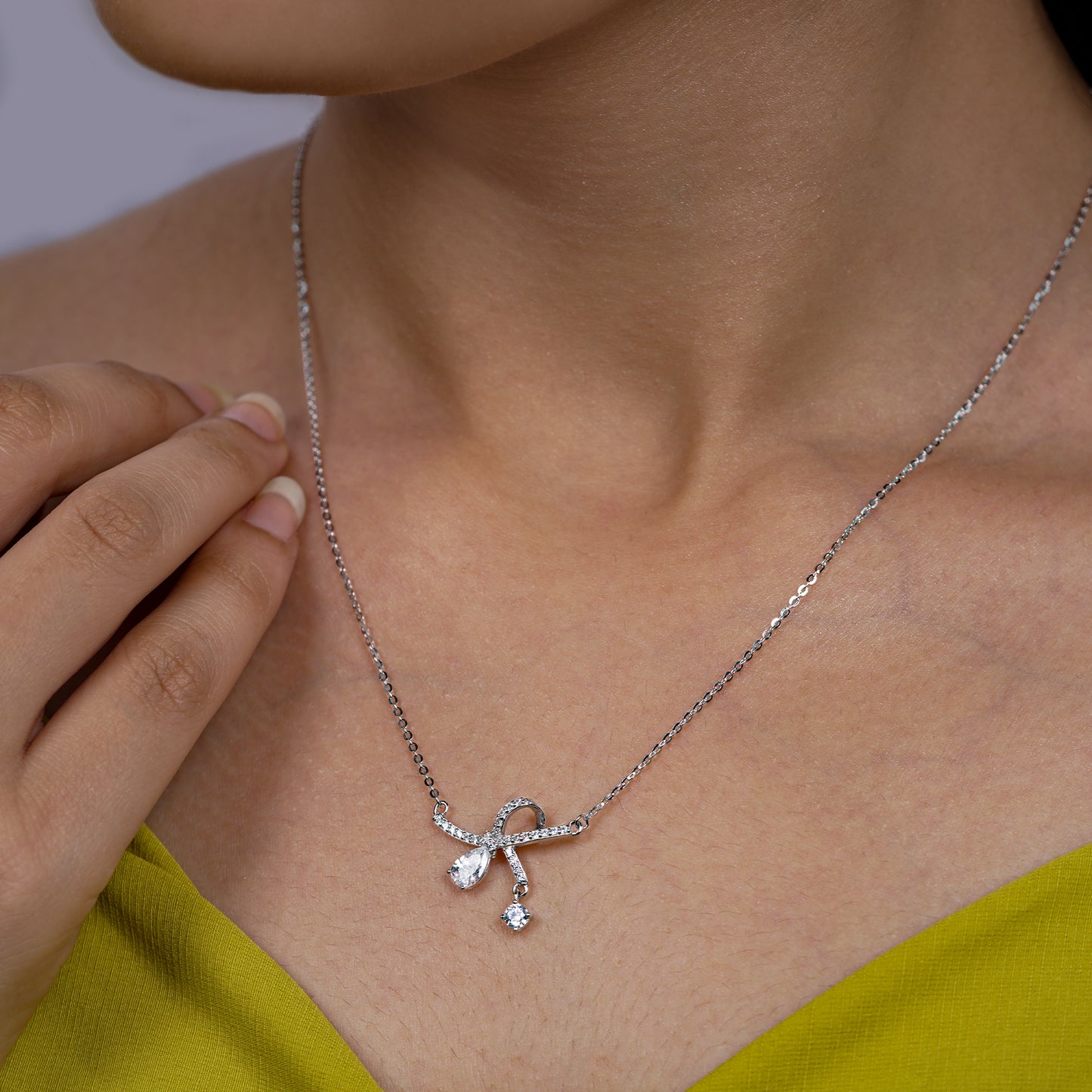 Twilight Bow Elegance Necklace