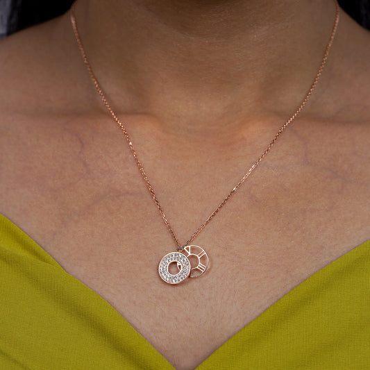 Harmony Dual Disc Pendant Necklace